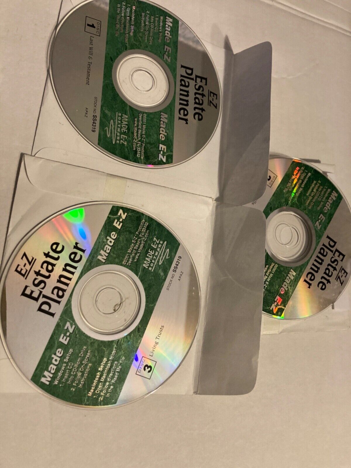Made E-Z Estate Planner Library 3 CD-ROM Software Set Windows/Mac