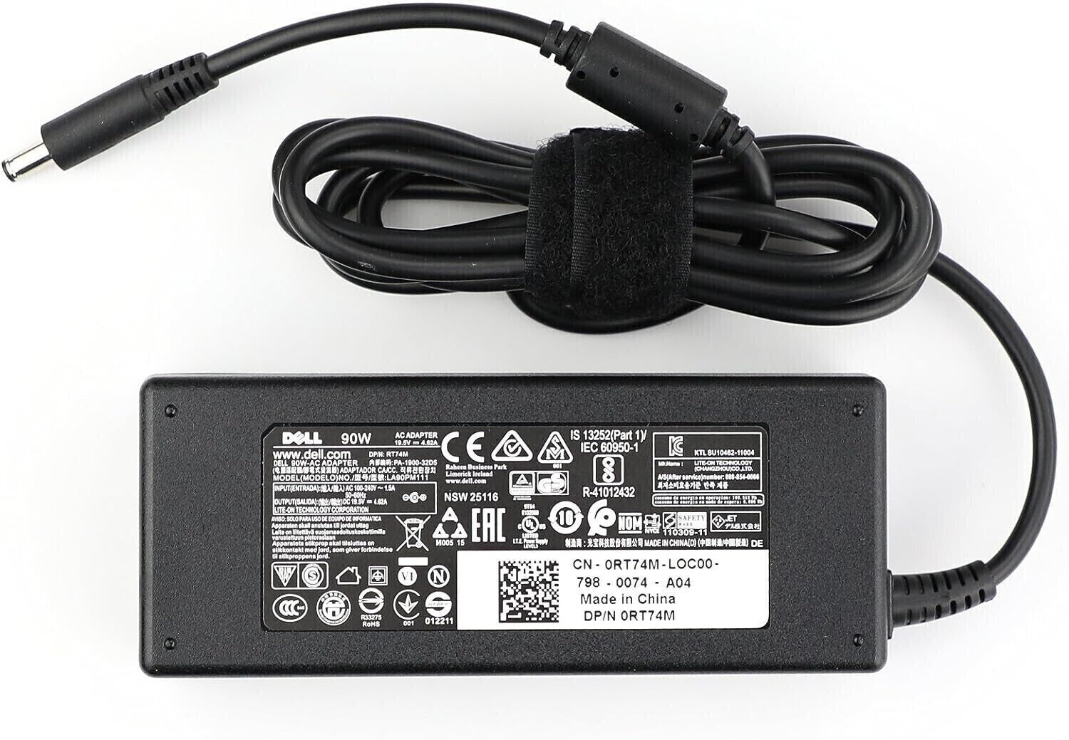 Genuine 90W AC Adapter Charger For Dell RT74M 0RT74M 0VRJN1 VRJN1 LA90PM111