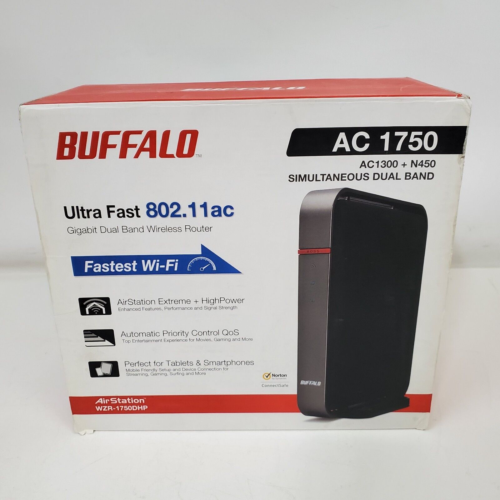 Buffalo AirStation WZR-1750DHP AC 1750 Gigabit Dual Band Wireless Router
