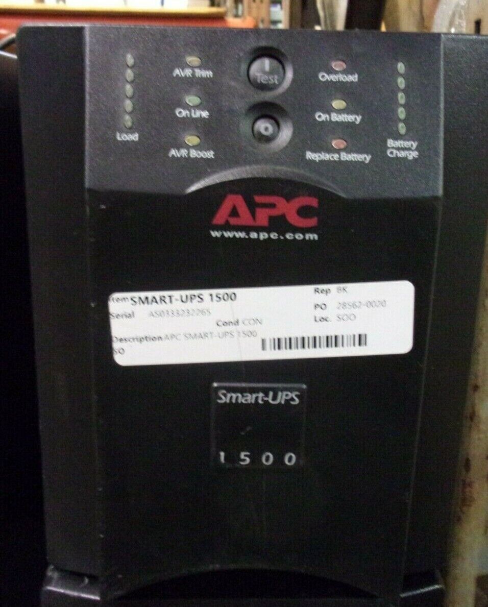APC Smart-UPS 1500 SUA1500 Uninterruptible Power Supply No Battery