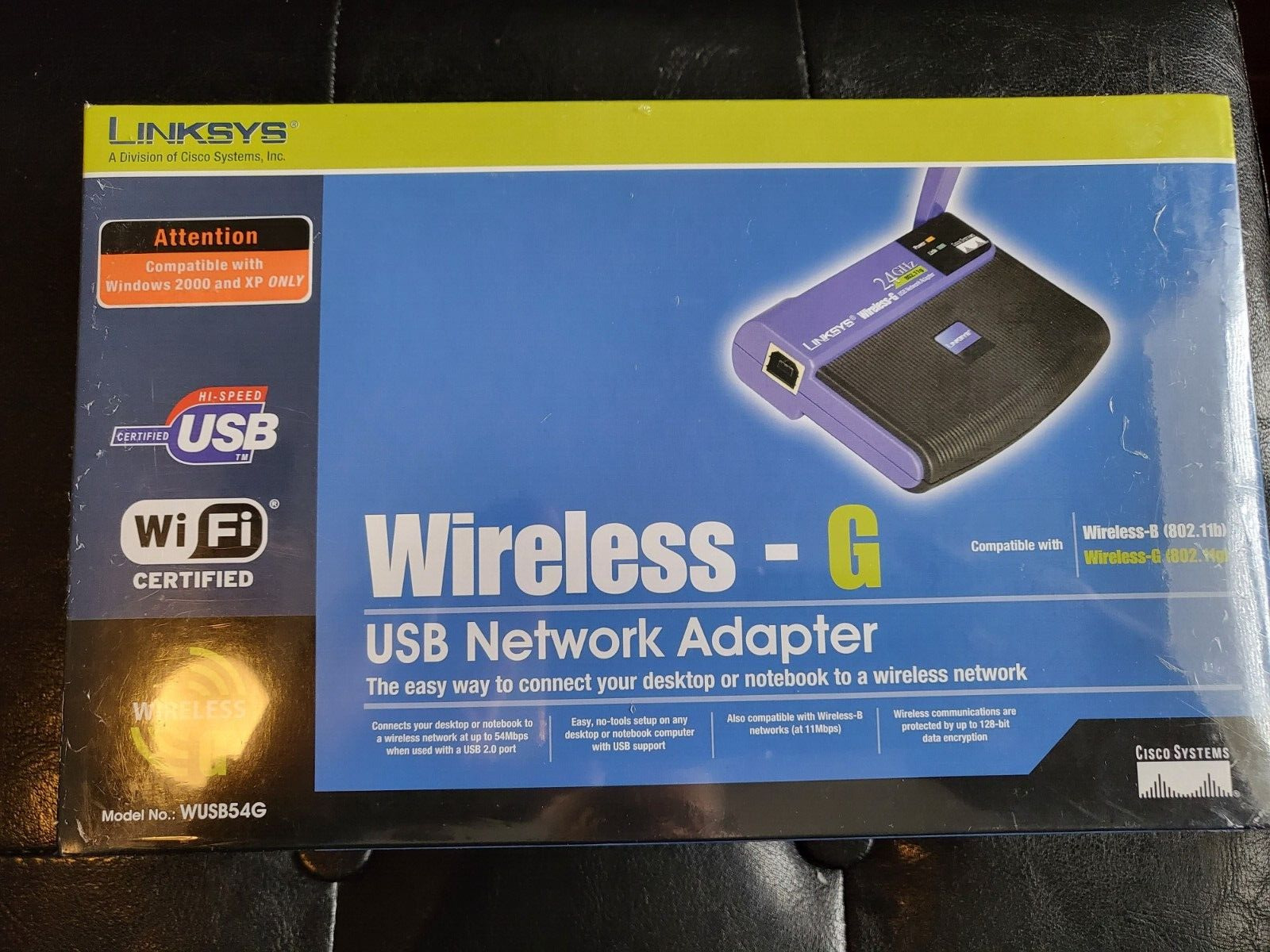 Cisco Linksys WUSB54G Wireless-G USB Wireless Network Adapter Card NEW