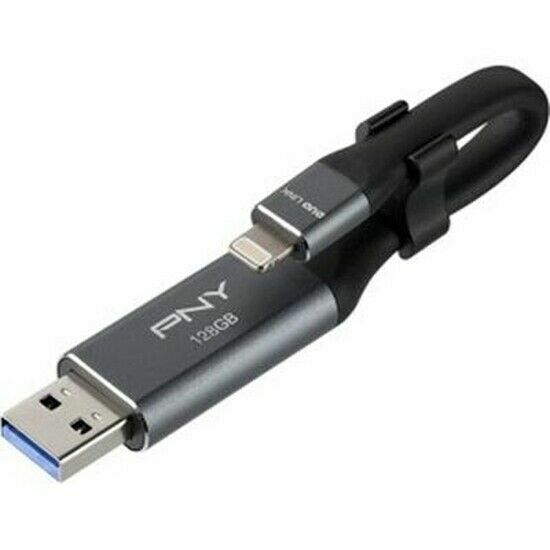 PNY Duo Link USB 3.0 OTG Flash Drive - PFDI128LA02GCRB