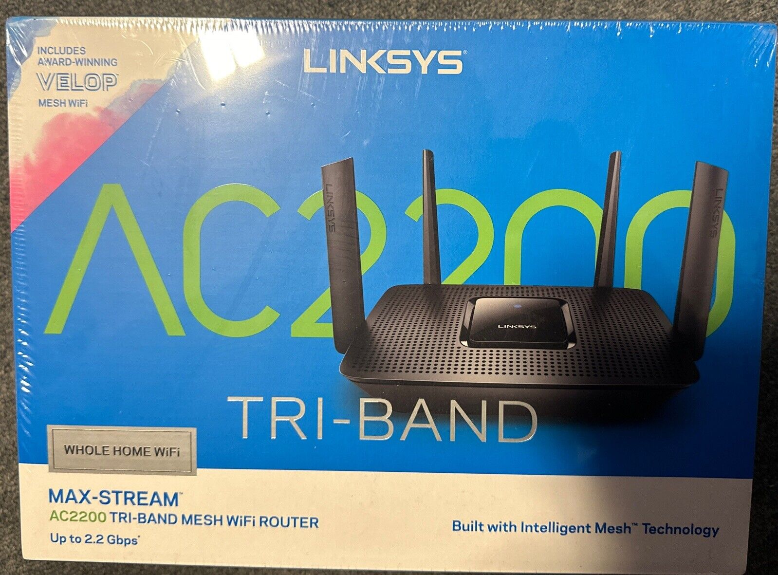Linksys MR8300 Tri-Band Mesh AC2200 Wi-Fi Router - Brand New In Box
