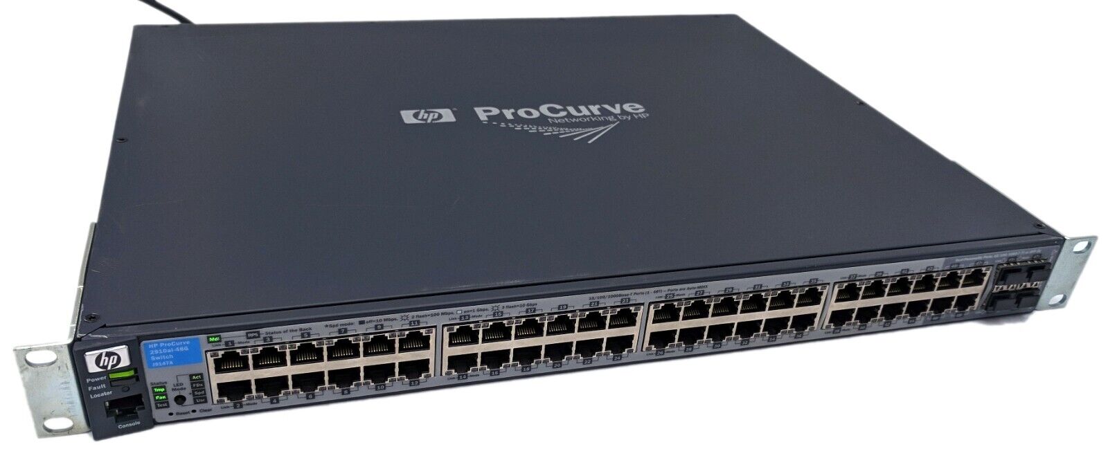 HP ProCurve 2910al-48G 48-Port Gigabit Switch J9147A w/ x2 10-GbE J9149A Modules
