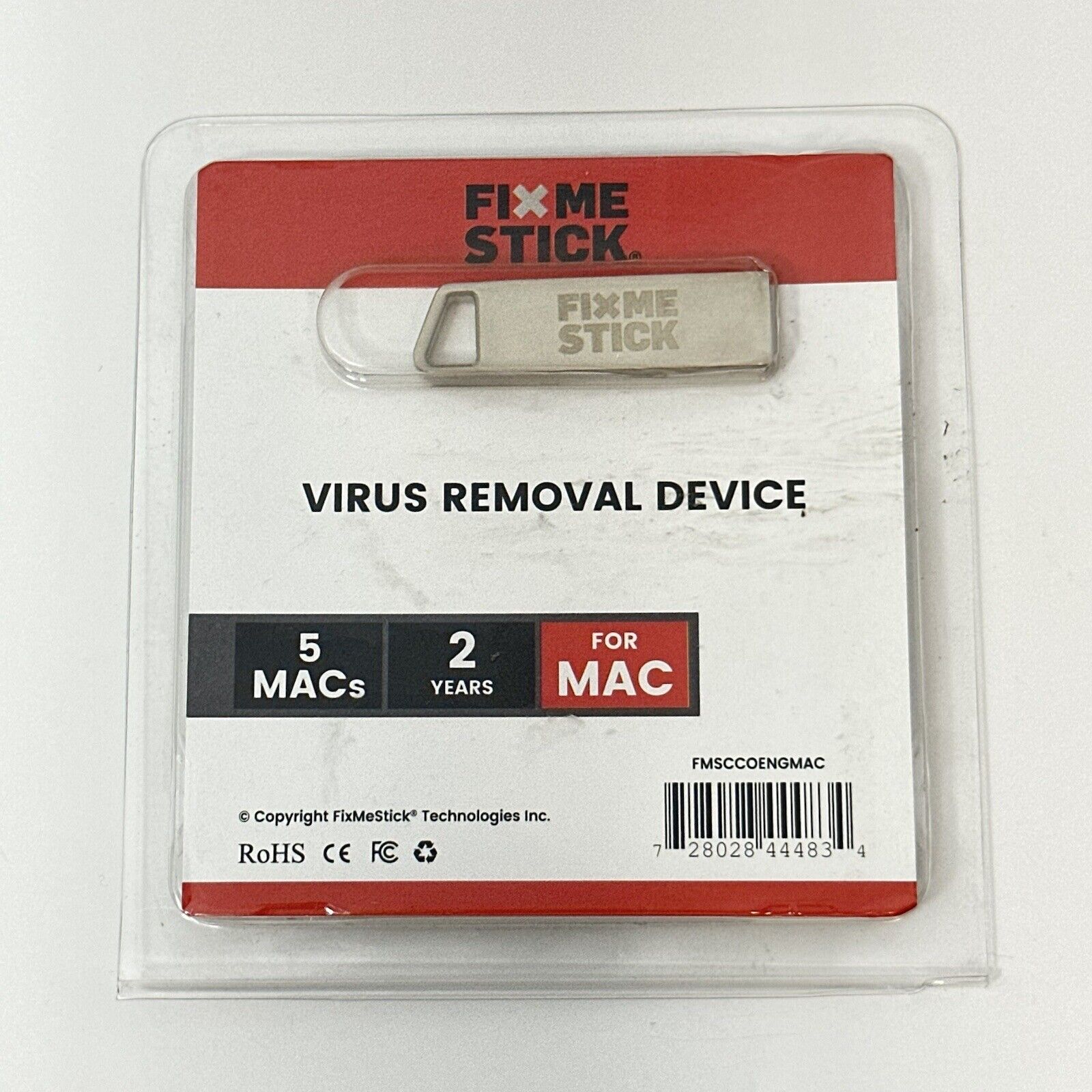 FixMeStick Virus Spyware malware Removal USB Stick Unlimited 5 Devices MAC Only