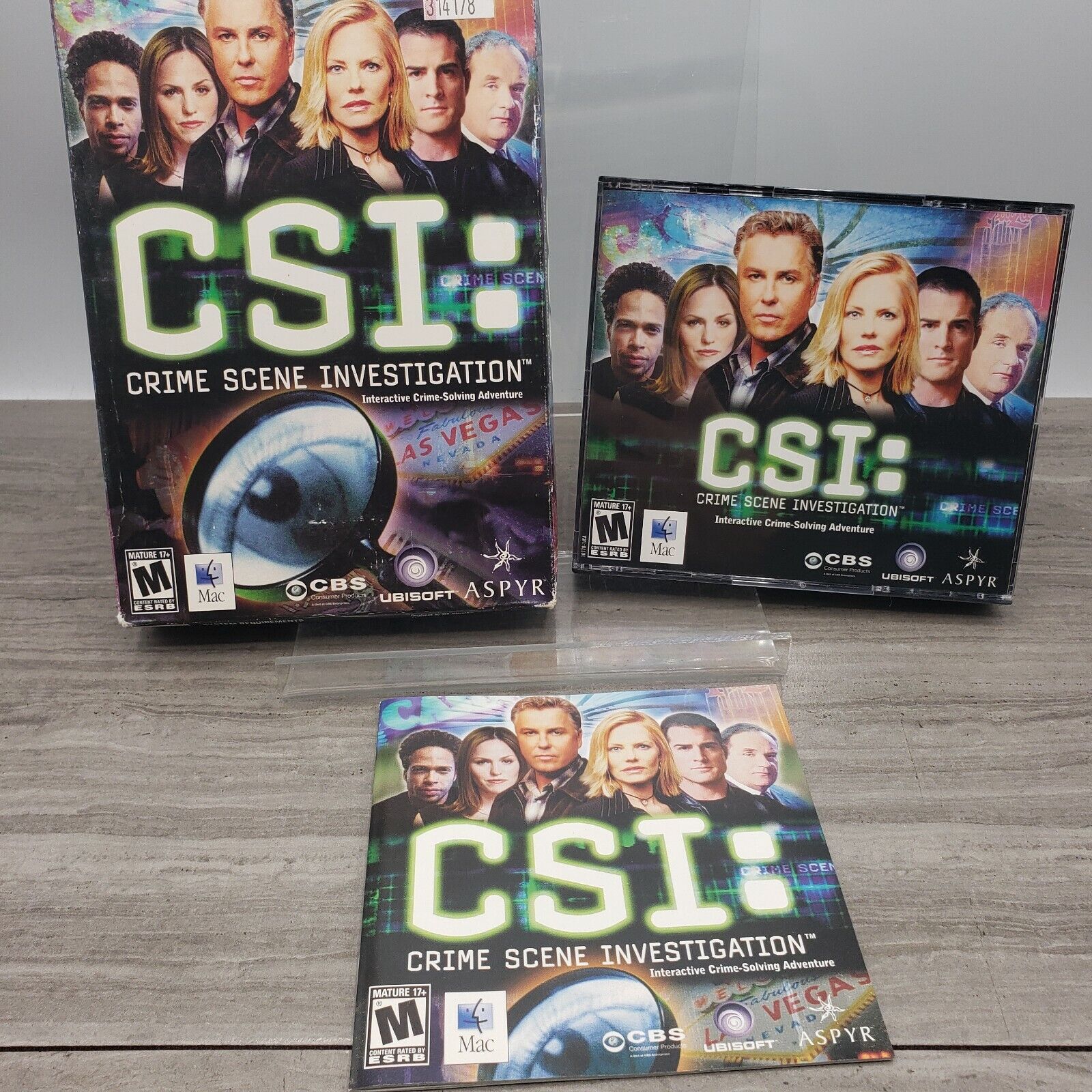 CSI: Crime Scene Investigation MAC CD Solve Evidence CBS Television Show Game