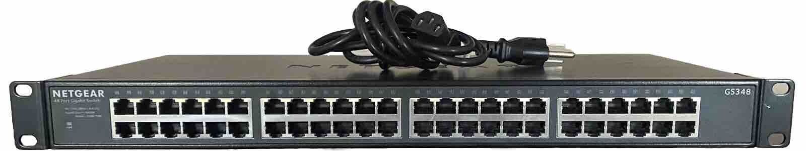 Netgear GS348 48-Port Gigabit Ethernet Unmanaged Switch - Desktop or Rackmount