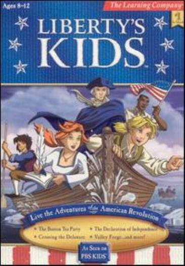 Liberty\'s Kids PC MAC CD learn USA American Revolution war freedom history game