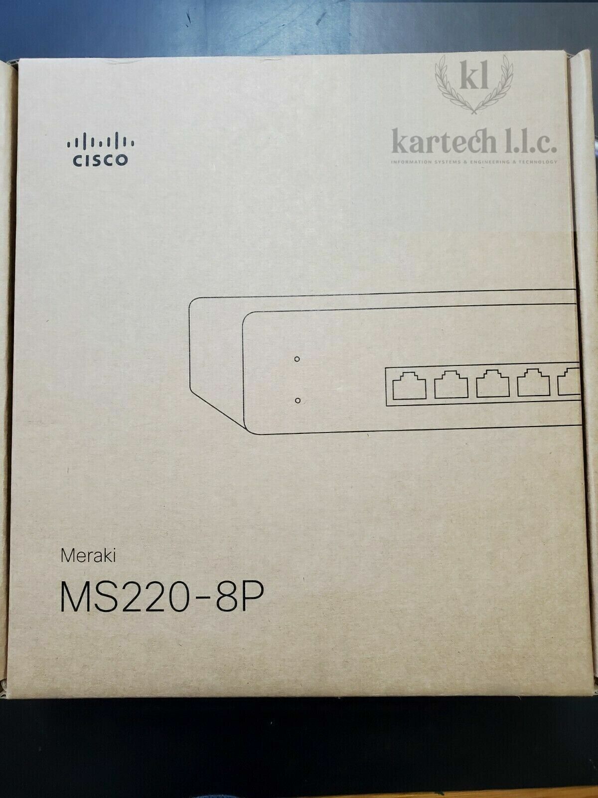 Cisco Meraki MS220-8P Cloud Managed Switch 8-Port Gigabit  NEW OPEN BOX