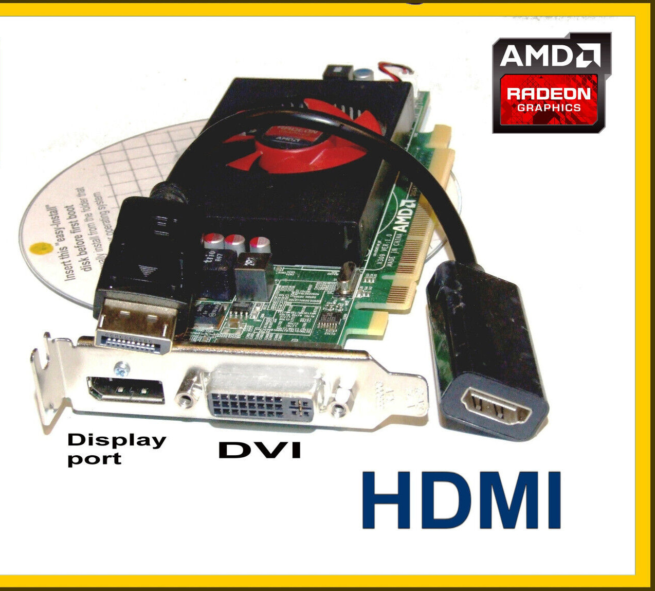 DELL HDMI DDR5✔️ GAME Video Card PCI-E 16x ✔️ Low Profile ✔️ Models: Read below: