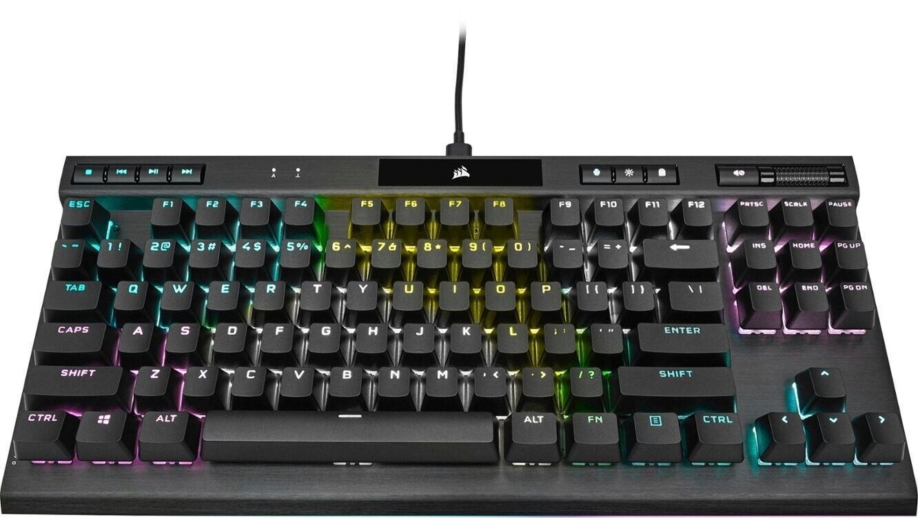 New Corsair K70 RGB TKL Optical-Mechanical Gaming Keyboard CH-911901A-NA SEALED