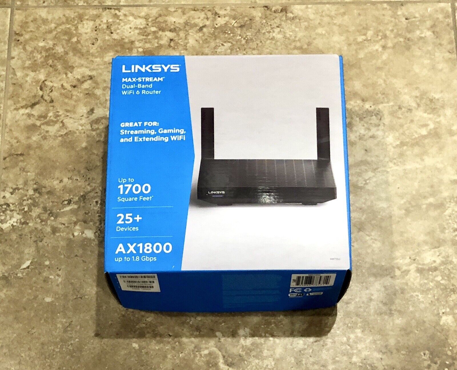 Linksys Max-Stream Dual-Band Wifi 6 Router AX1800