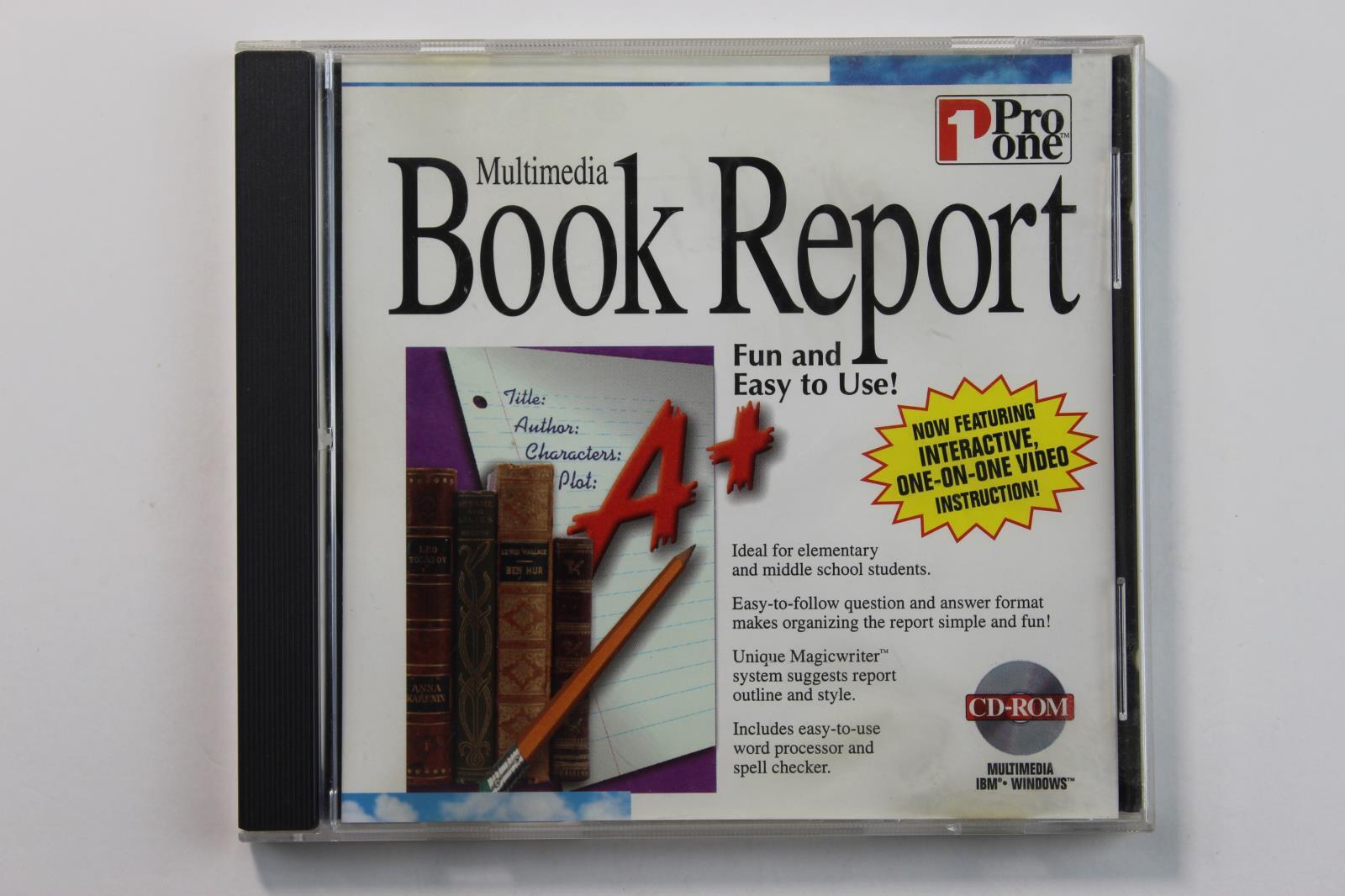 Multimedia Book Report Pro One Division Of IBM Windows 1995