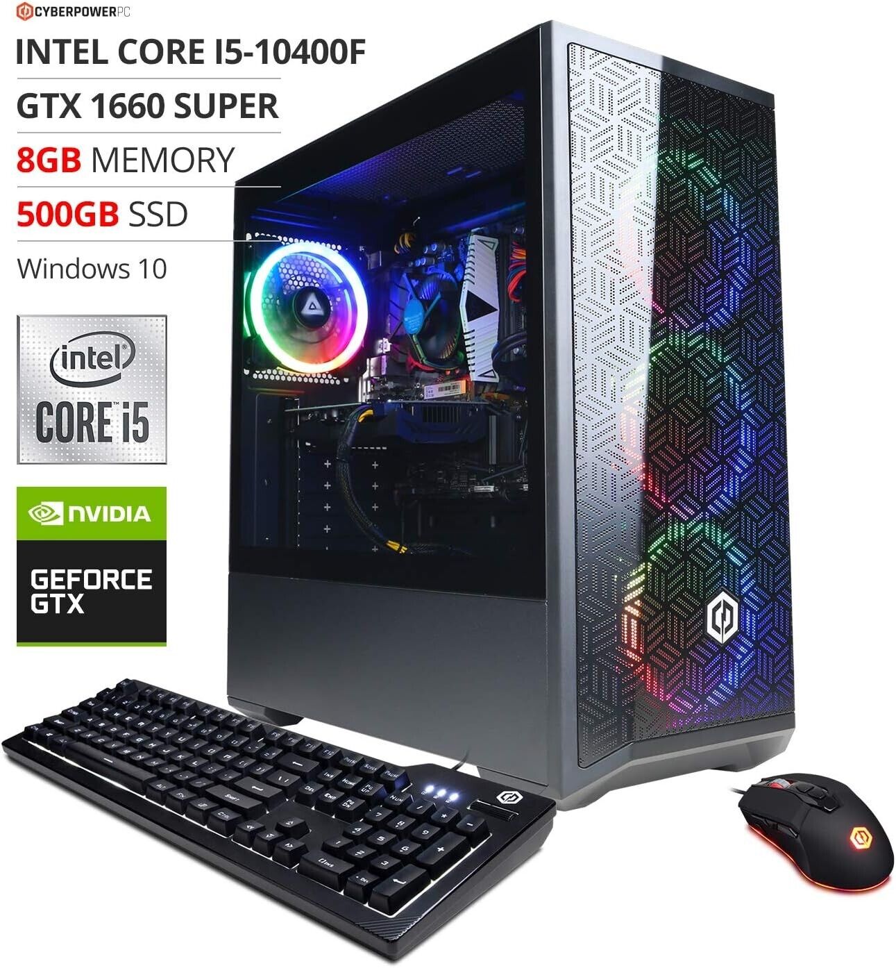 CyberpowerPC Gamer Xtreme VR Gaming PC Intel i5-10400F 2.9GHz GeForce GTX 1660