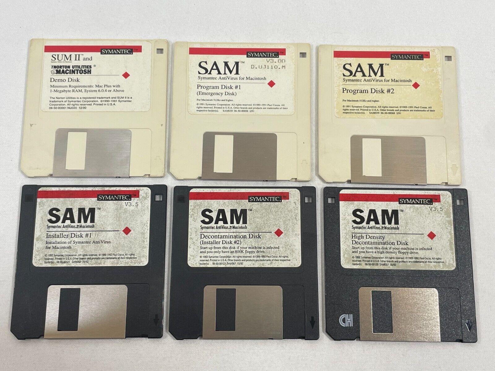 Vintage 1992 SAM Symantec Norton AntiVirus Software Macintosh 3.5\