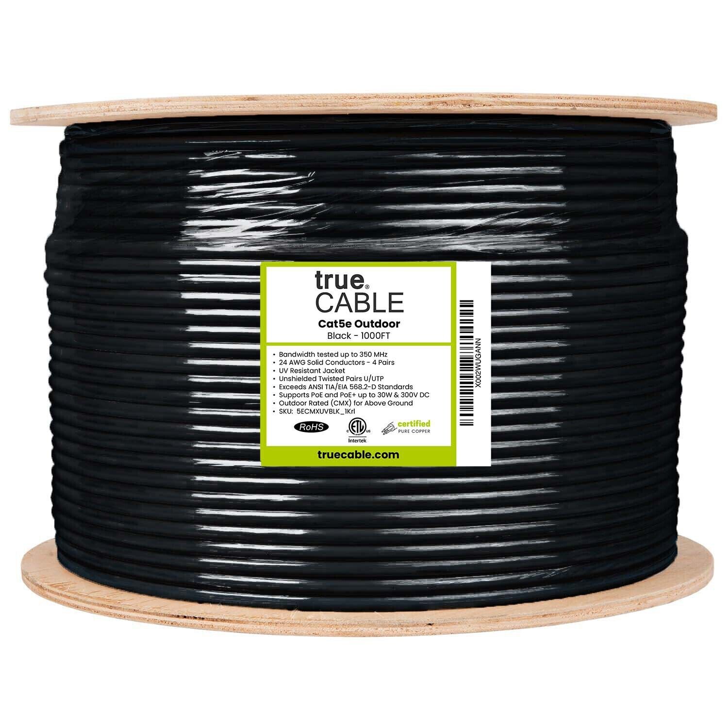 trueCABLE Cat5e Outdoor｜Unshielded