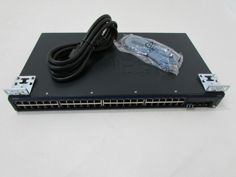 Juniper EX2200-48T-4G 48-P L3 Switch w/ 4 SFP Uplink Ports, Rack Kit 1y Wrnty