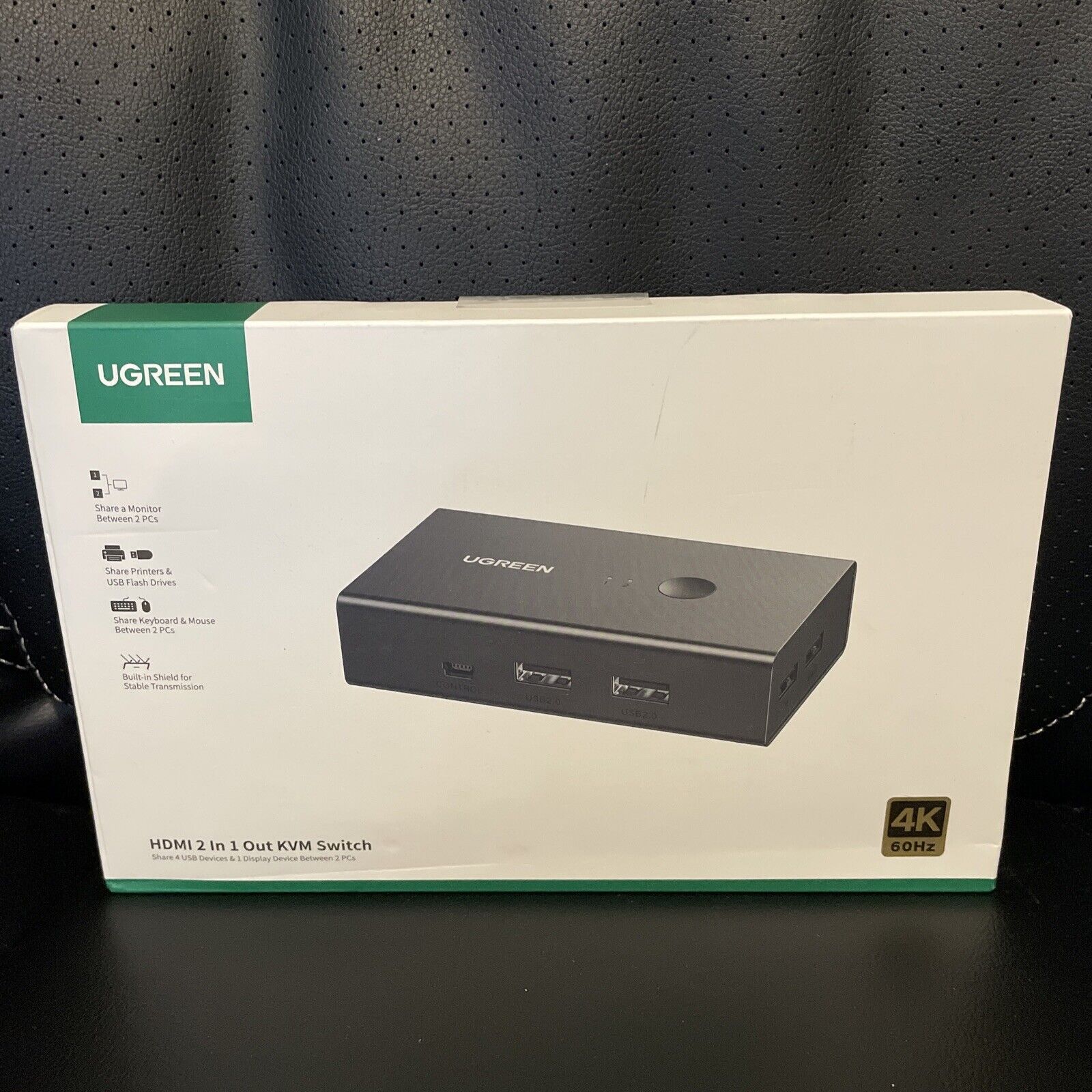 UGREEN KVM Switch, HDMI & USB Switch 2 in 1 Out for 2 Computers to use 1 Monitor