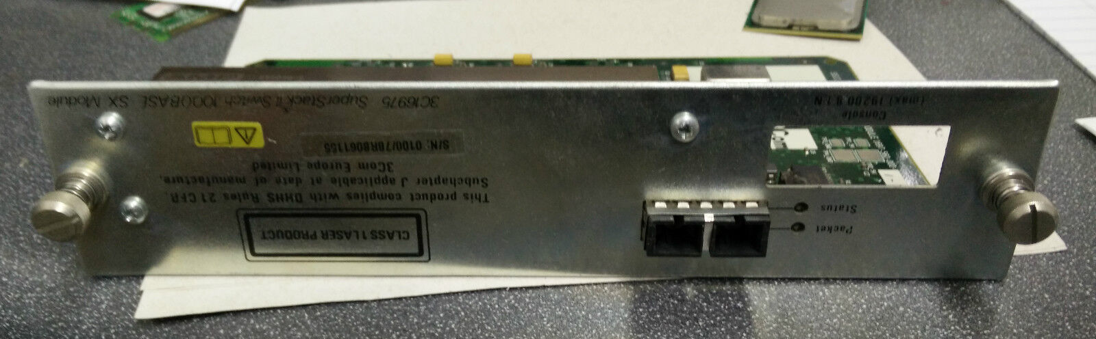 3Com 3C16975 SuperStack II Switch 3300 1-Port 1000Base-SX Module