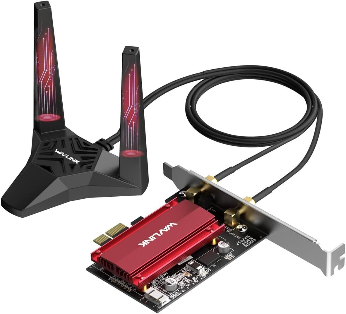 WiFi 6E AX5400M PCIe WiFi Card Bluetooth 5.3 Tri-Band AX210 Wireless Adapter