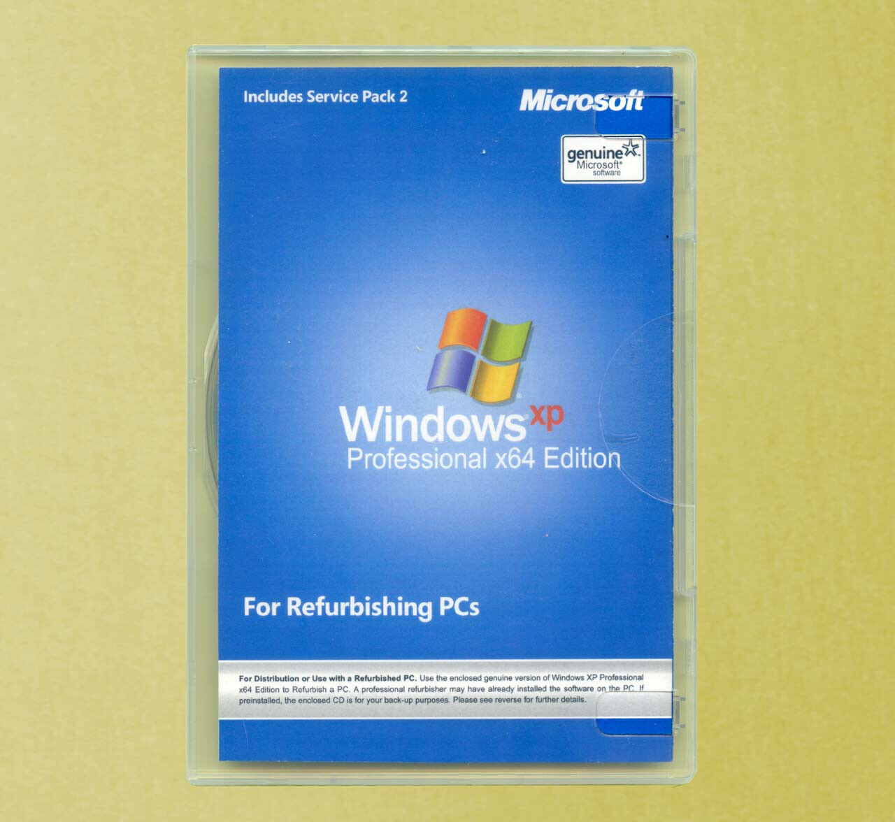 NEW Windows XP Professional x64 Edition Full Version Disk COA Product Key 64 bit