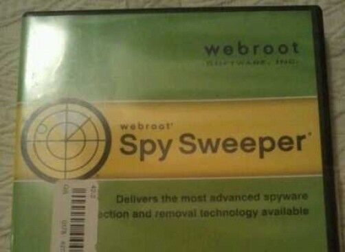 Webroot Spy Sweeper Windows Vista XP 2000 Software plus Case PC Laptop Protect