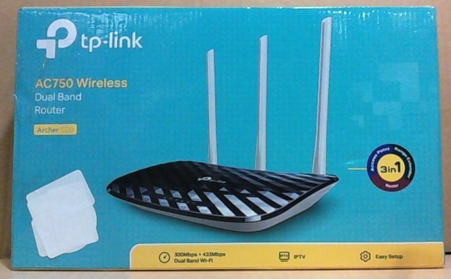 TP-Link Archer C20 AC750 Wireless Dual Band Router Ver 5.0
