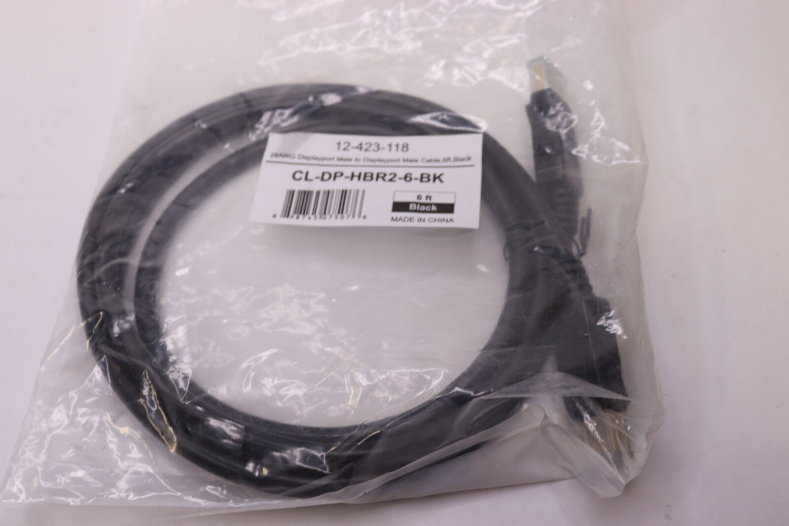 Coboc DisplayPort Cable M Black 6\' CL-DP-HBR2-6-BK