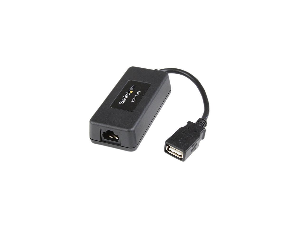 StarTech.com USB110EXT2 1 Port USB over Cat5 / Cat6 Ethernet Extender - up to