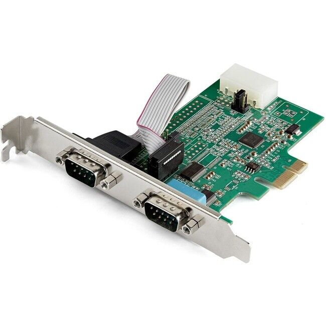 StarTech 2 Port PCIe RS232 Serial Adapter Card PEX2S953