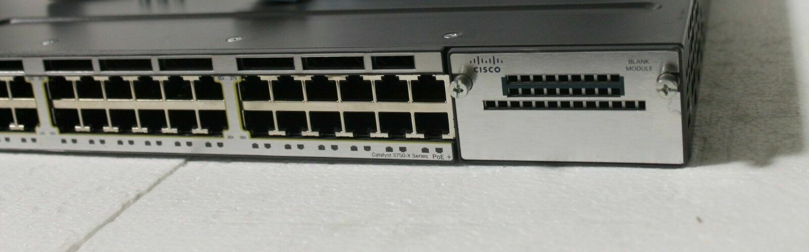 Cisco Catalyst WS-C3750X-48P-S  - Poe Gigabit Switch DUAL POWER