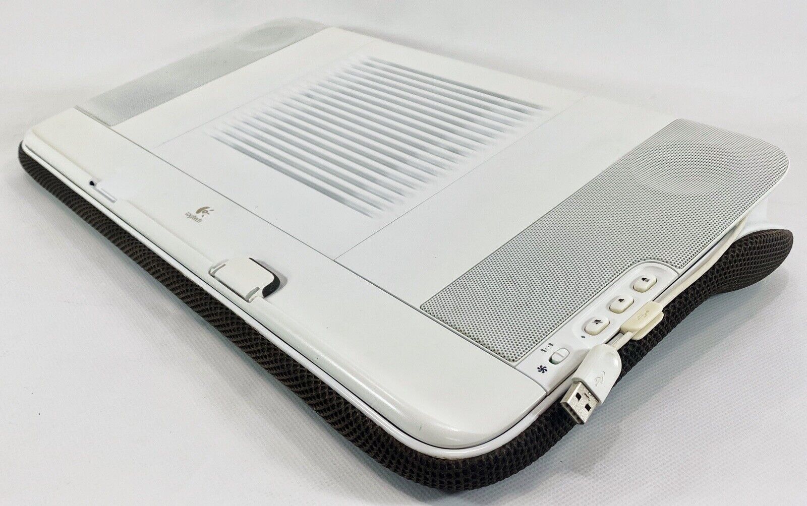 Logitech Speaker Laptop Lapdesk N700 with Immersive Sound & Fan
