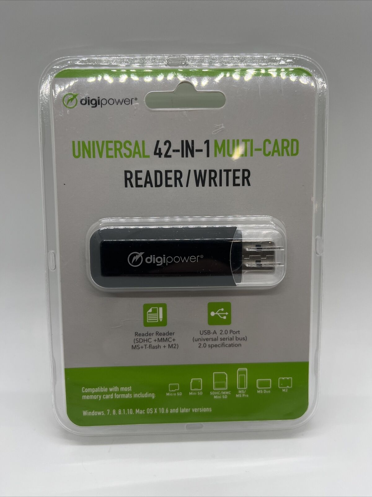 DIGIPOWER Universal 42-IN-1 Multi-Card Reader/Writer | DP-MCR4 | NEW
