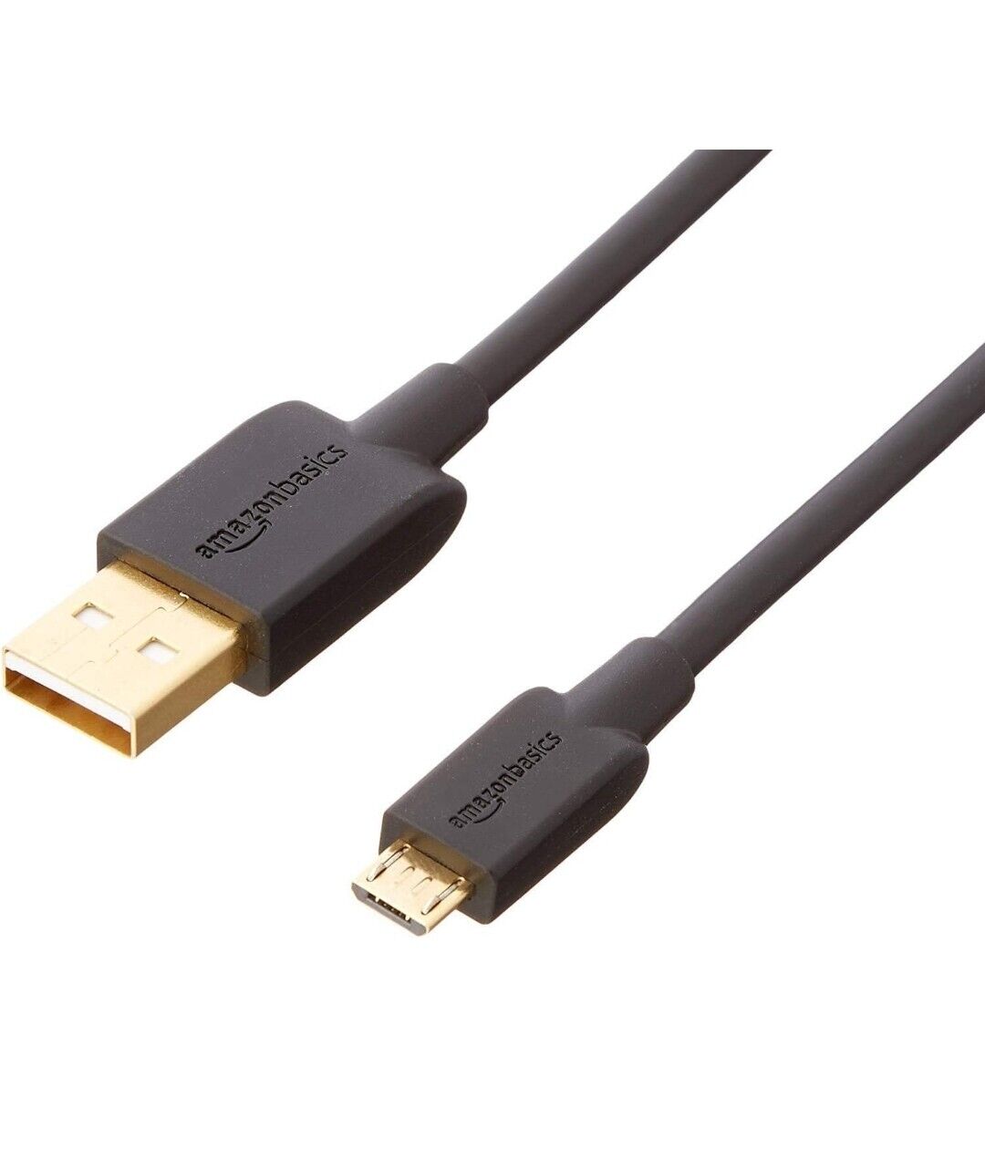 AmazonBasics 7T9MV4 6 ft USB 2.0 A-Male to Micro B Charger Cable - Black