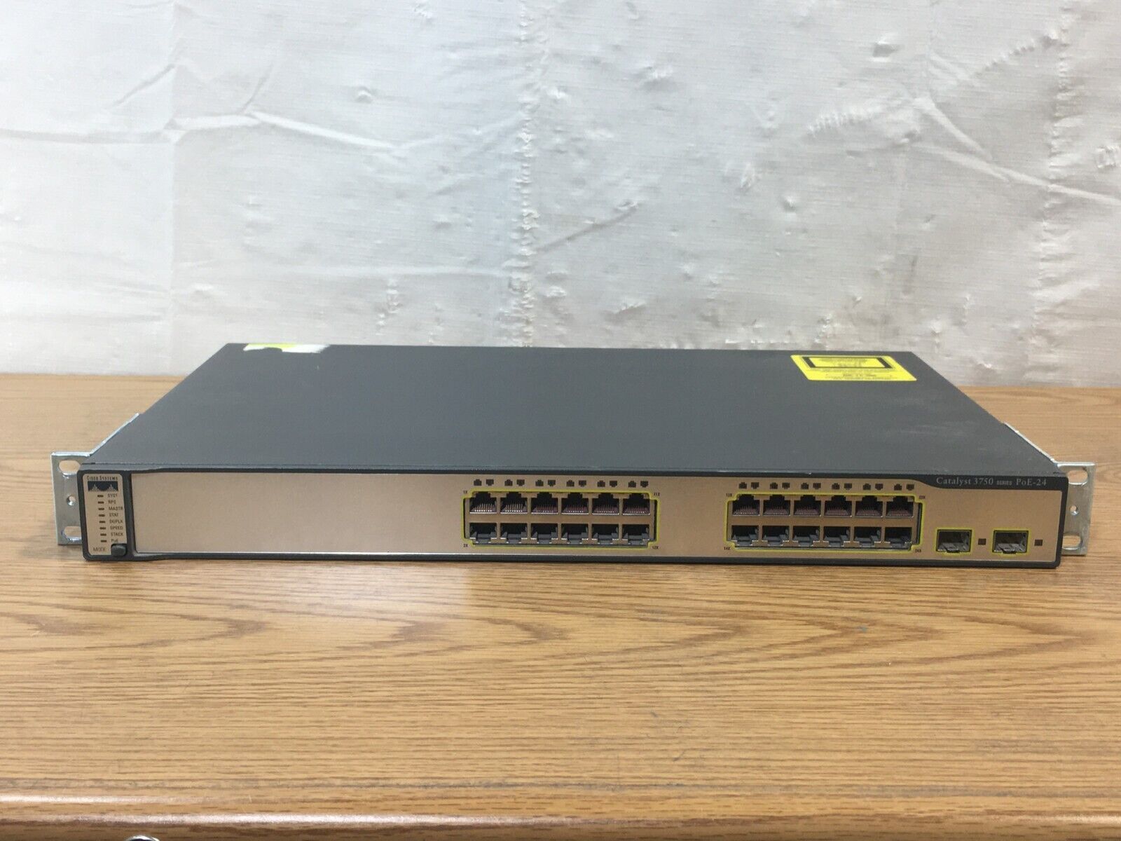 Cisco WS-C3750-24PS-S Catalyst 24-Port 10/100 Ethernet Network Switch