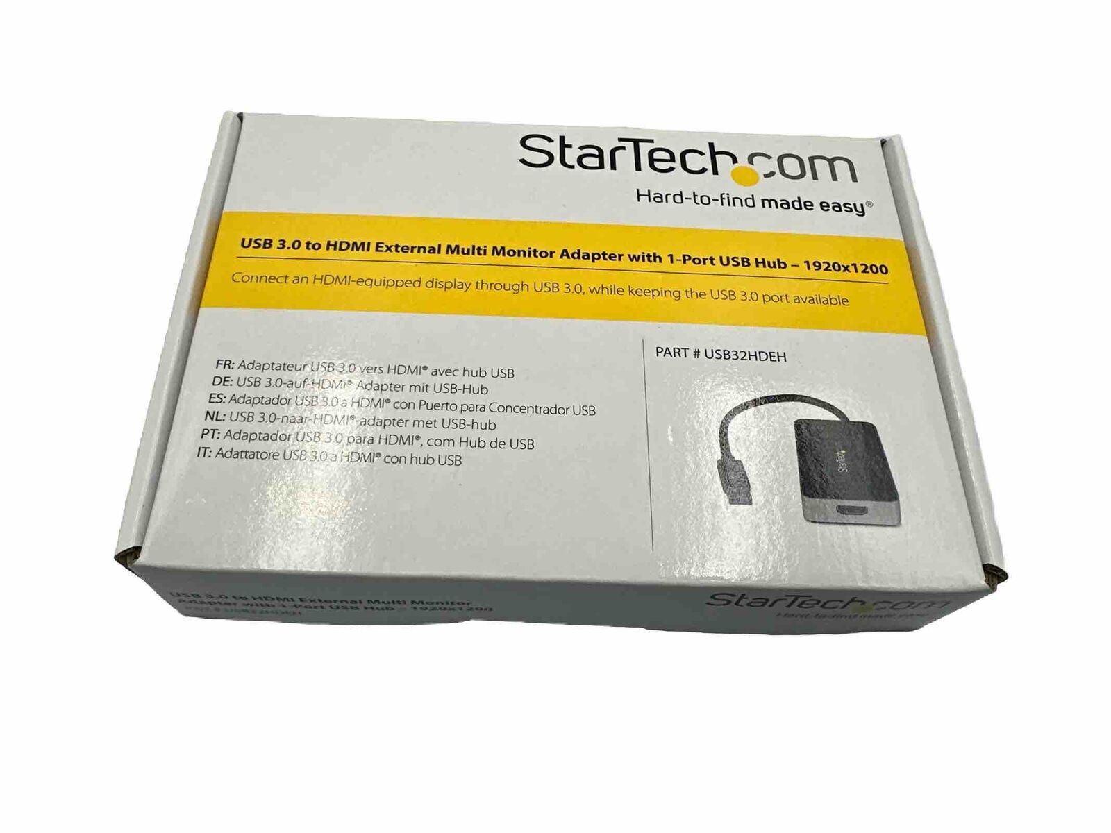 NEW Startech USB 3.0 to HDMI External Video Card Multi Monitor Adapter 1-Port U