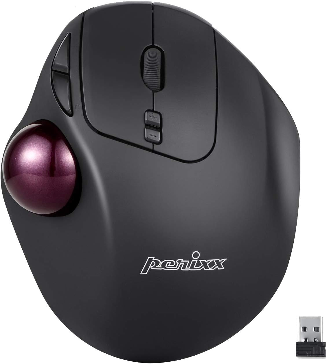 Perixx11568 Perimice-717 Wireless Trackball Mouse, Build-In 1.34 Inch Trackball 