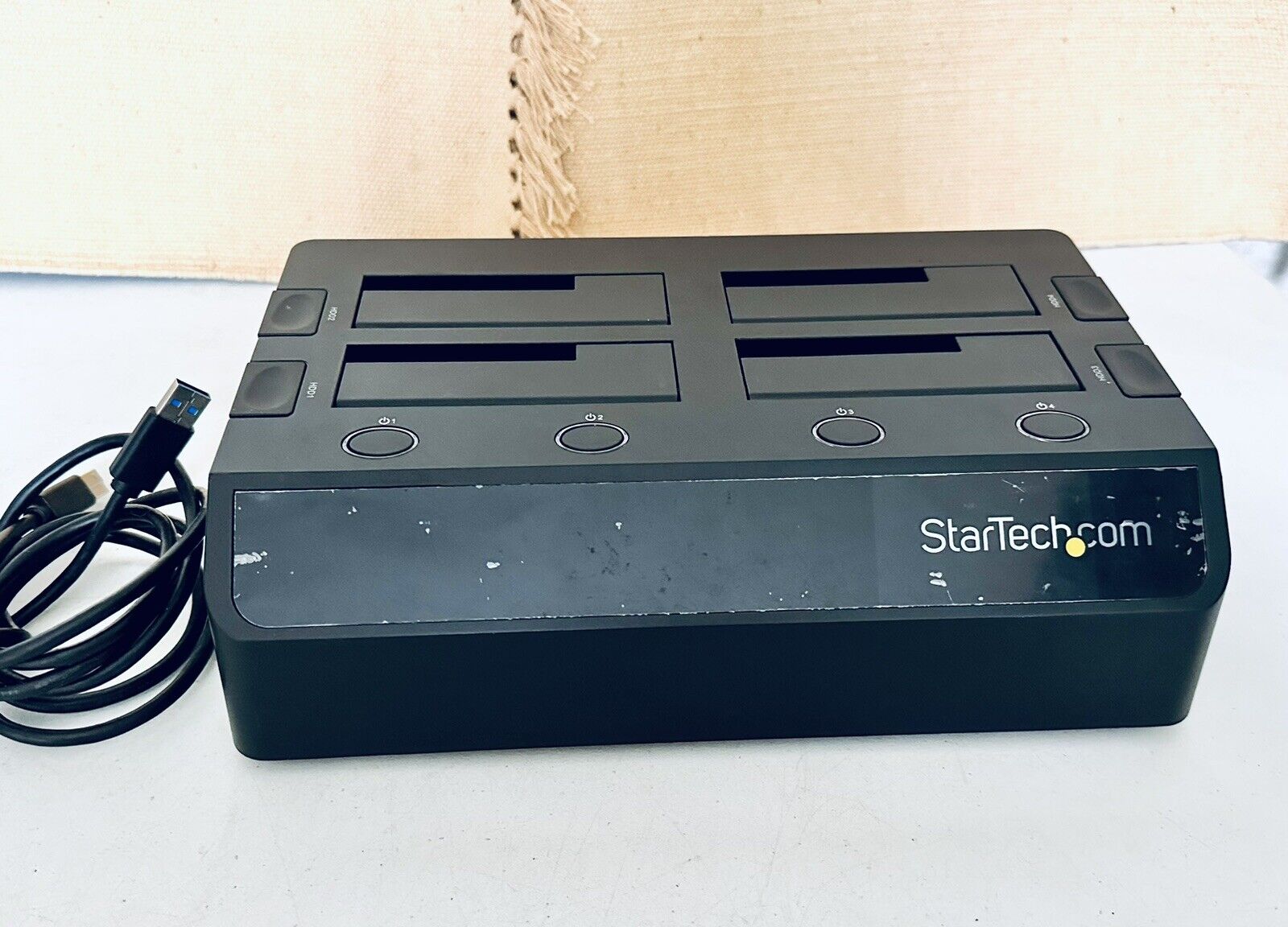 StarTech 4 Bay eSATA USB 3.0 to SATA Hard Drive Docking Station for 2.5/3.5 HDD