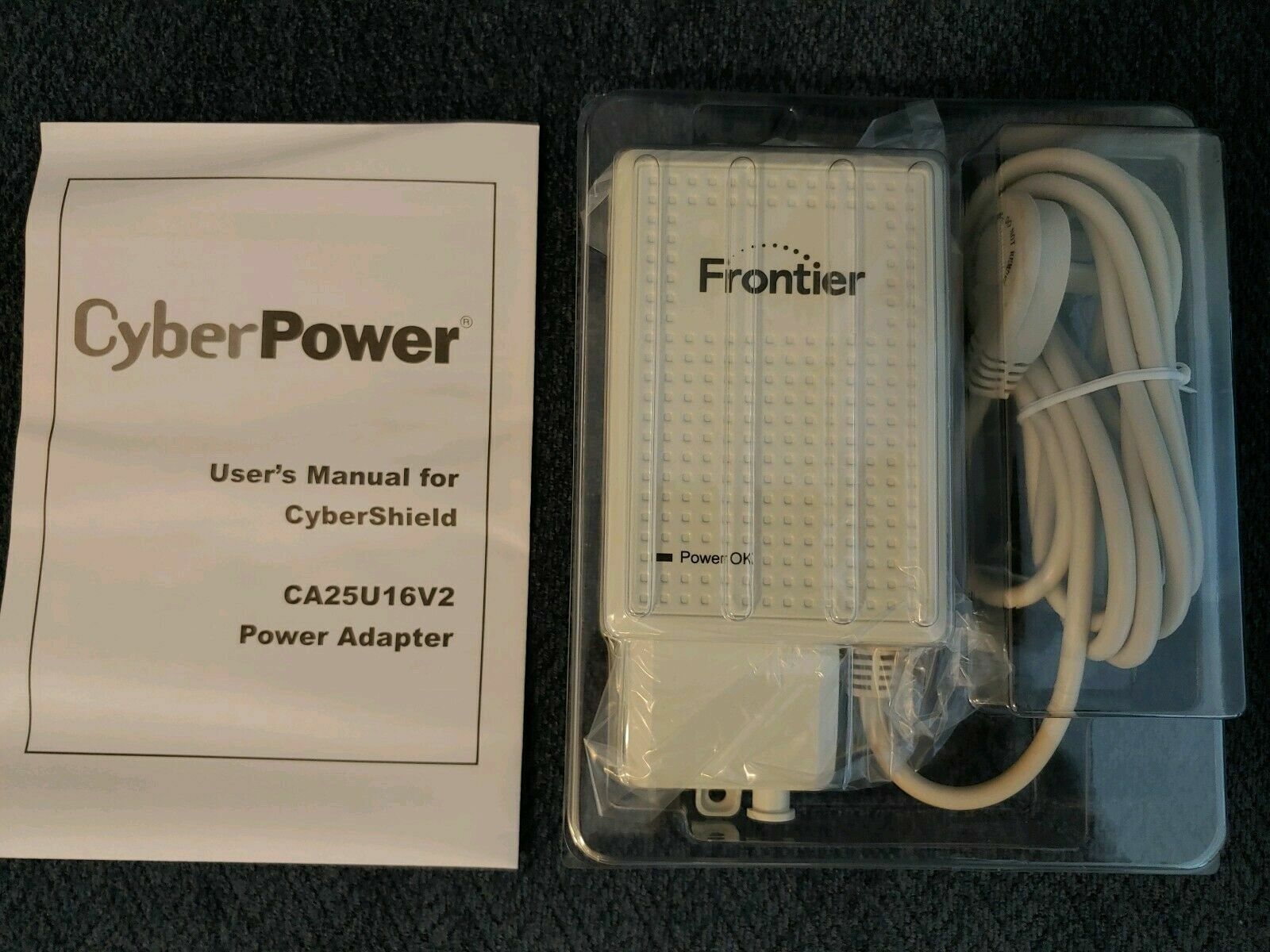 FRONTIER CyberPower Alcatel-Lucent CA25U16V2-WHT 16V 1.6A Power Supply For ONT