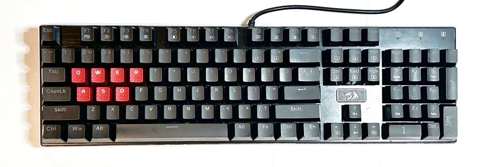 Redragon K556 RGB Mechanical Gaming Keyboard - Black/Comes with QWERASD keycaps