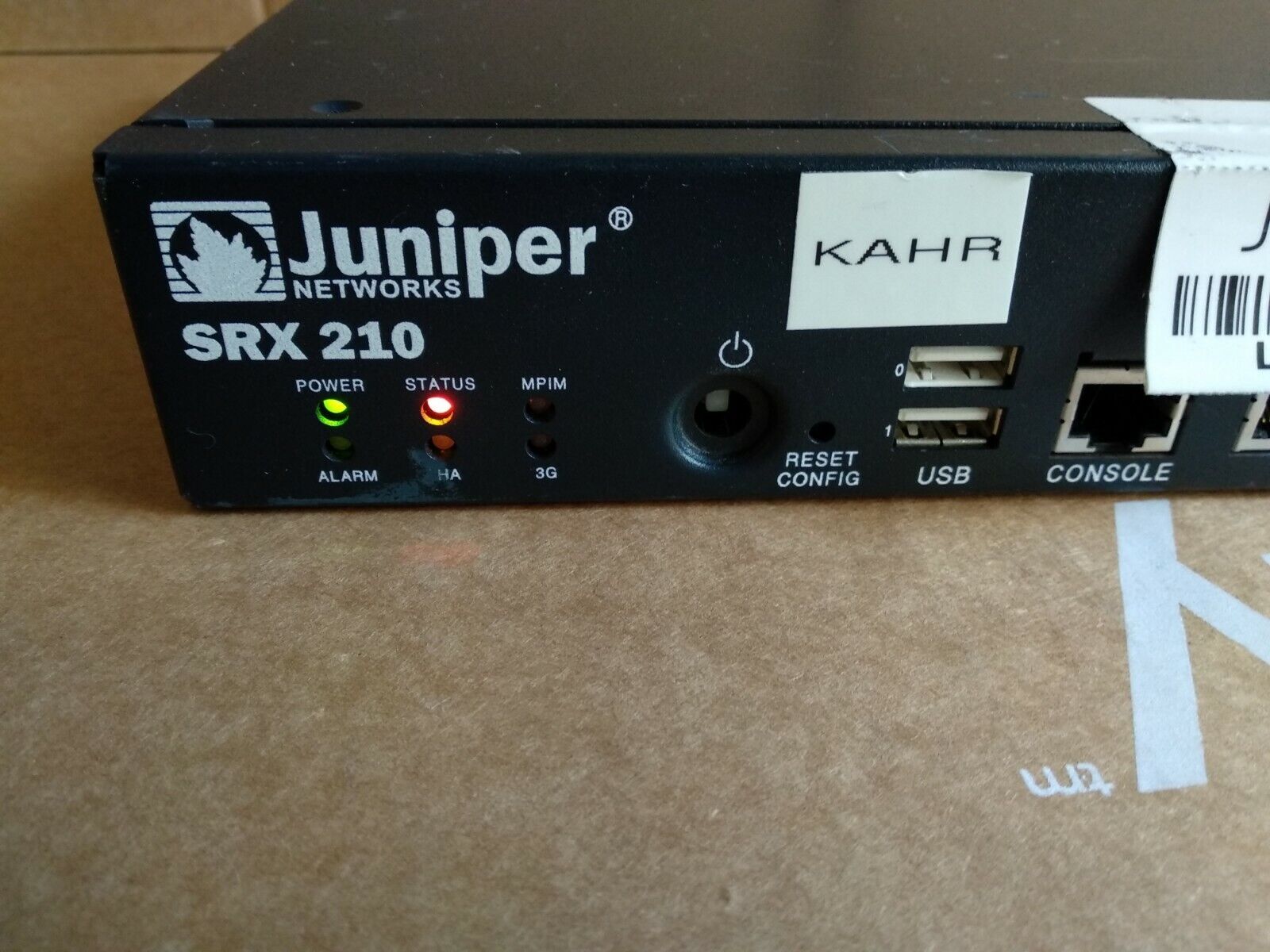 Juniper Networks SRX-210 Secure Services Gateway VPN Firewall 