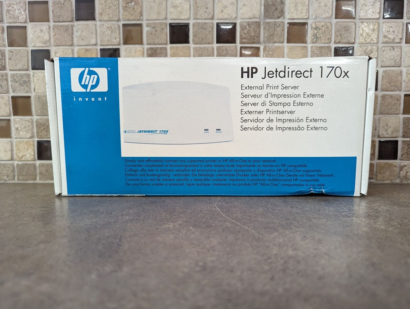 HP JETDIRECT 170X OFFICECONNECT EXTERNAL PRINT SERVER RSVLD-0605 ULB3-4