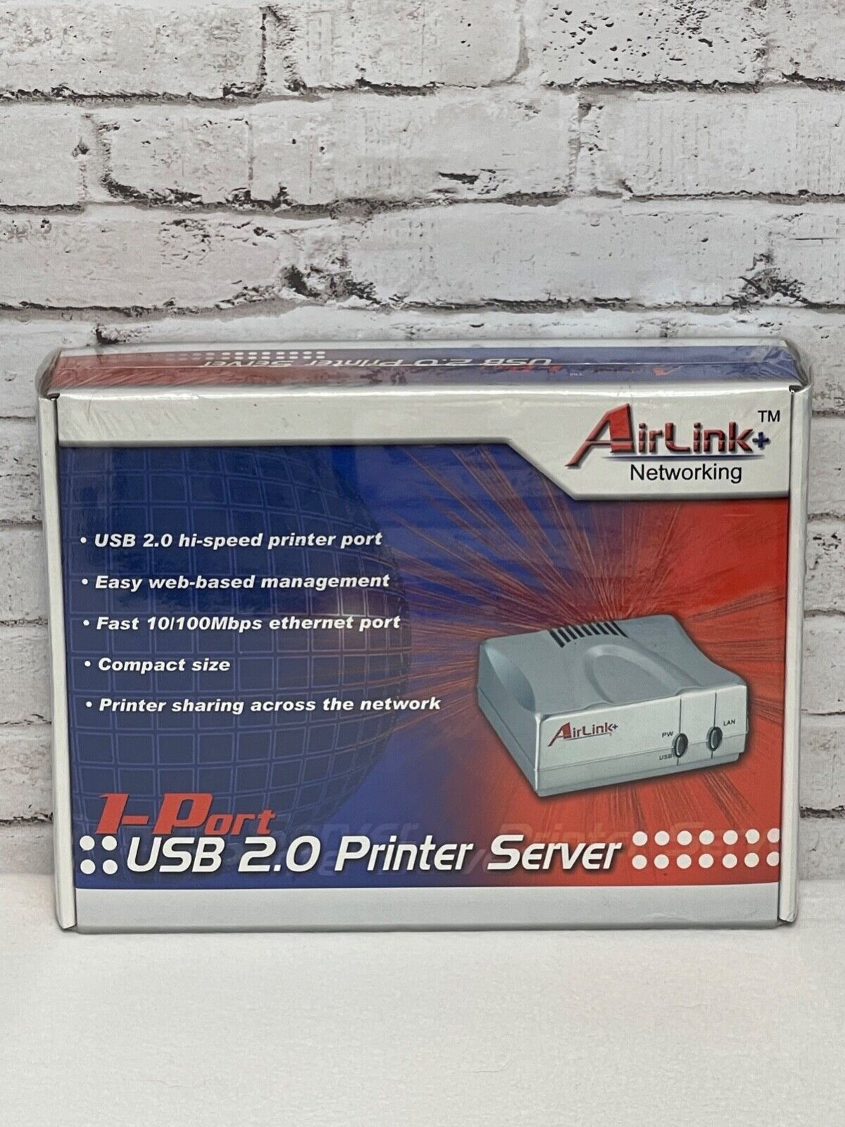 AirLink+ Networking 1-Port USB 2.0 Printer Server