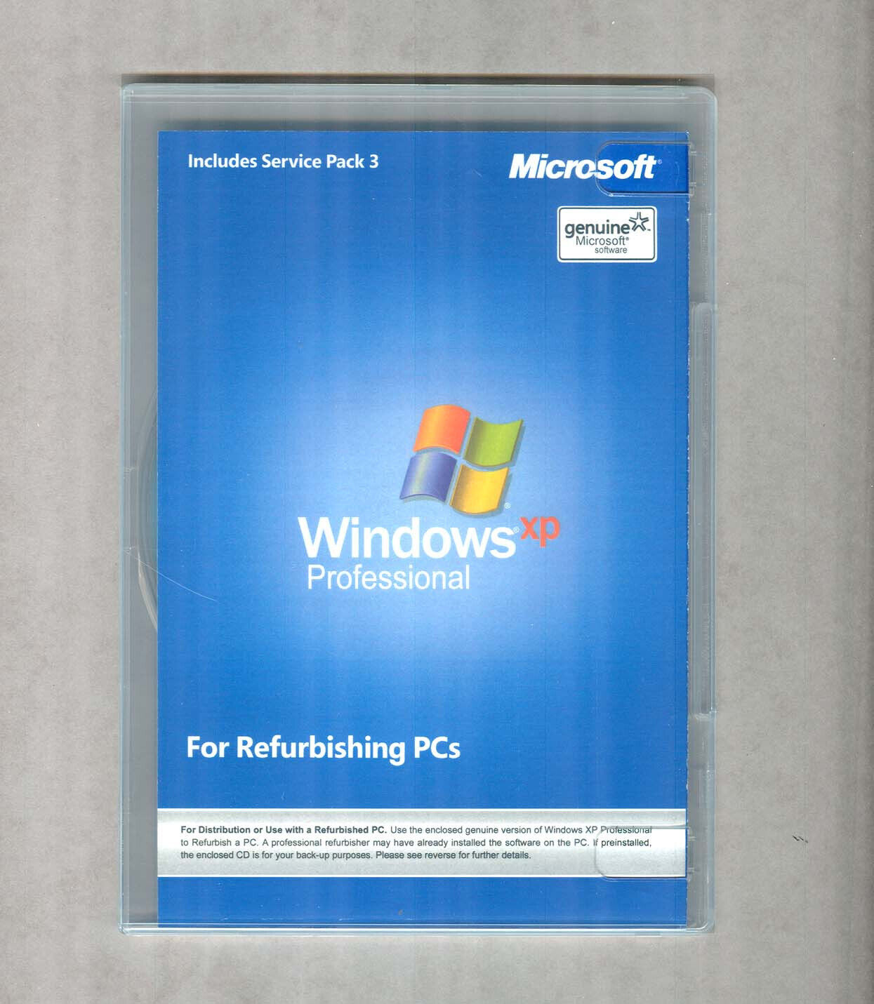 NEW Windows XP Professional SP3 Full Version CD Disc, Pro COA & Product Key