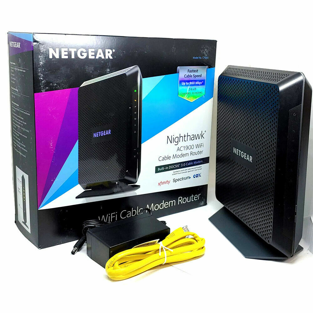 Netgear Nighthawk C7000 AC1900 Dual-Band Built-in DOCSIS 3.0 Cable Modem Router