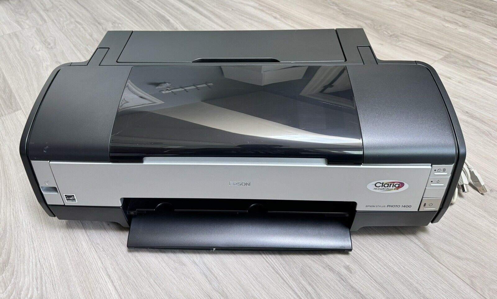 Tested Epson Stylus Photo 1400 Color Inkjet Printer, Works Great, Read Descrip.