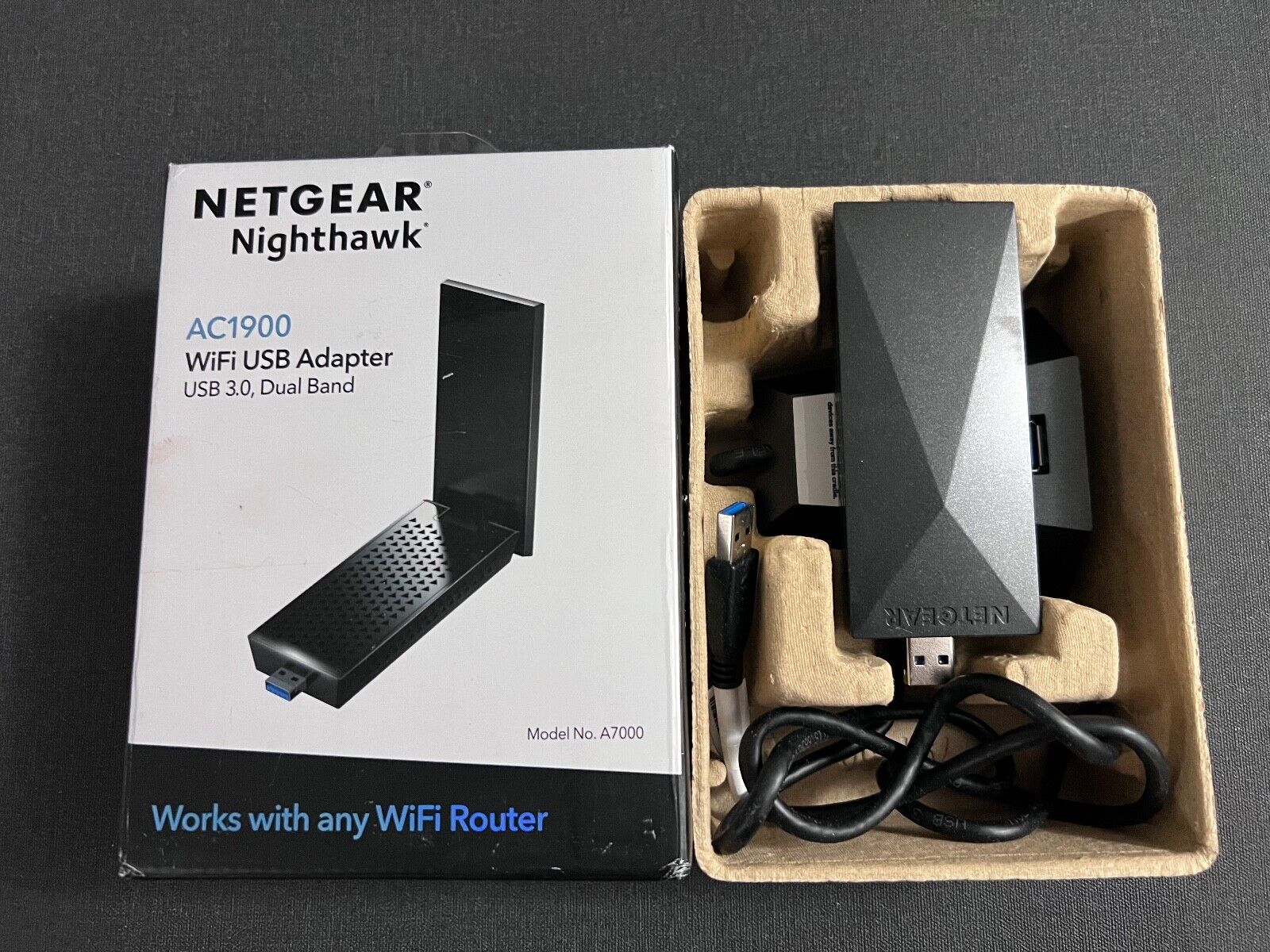 NETGEAR Nighthawk AC1900 Dual-Band WiFi USB 3.0 Adapter A7000