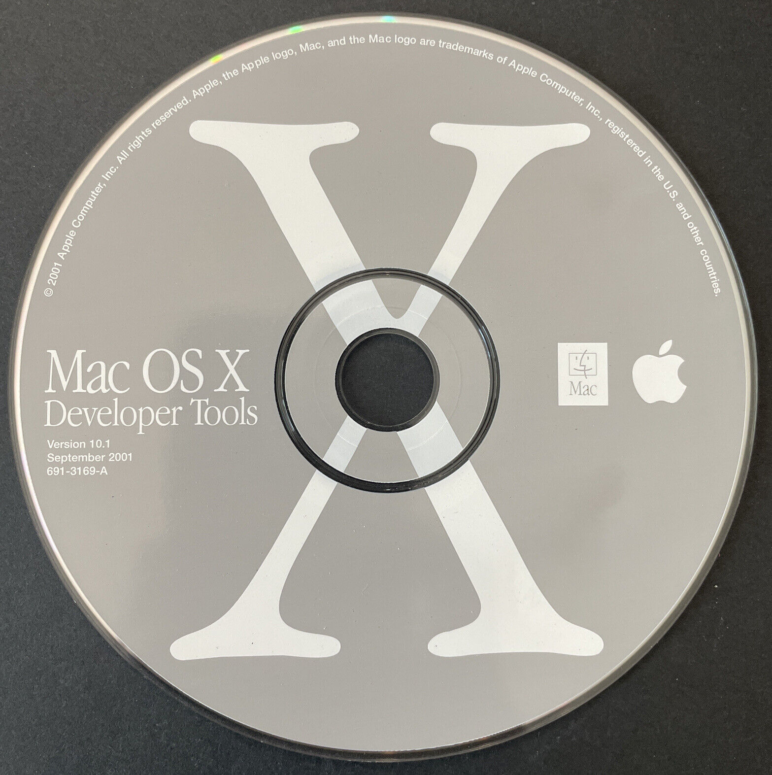 Vintage 2001 Macintosh Mac OS X Version 10.1 Developer Tools Install CD Disc