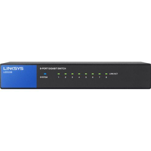 Linksys 8 Port Desktop Gigabit Switch - 8 Ports - 8 X Rj-45 - 10/100/1000base-t