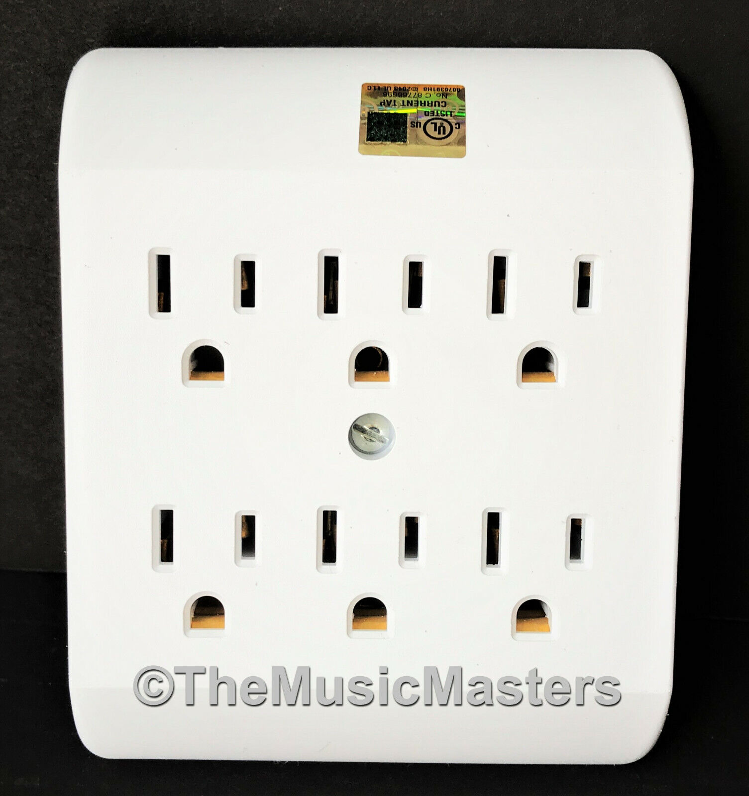 6 Outlet AC Wall Plug Power Splitter Tap 6-Way Electrical Socket Adapter Cover